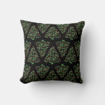 Musical Christmas Tree  Throw Pillow