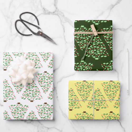 Musical Christmas Tree  Wrapping Paper Sheets