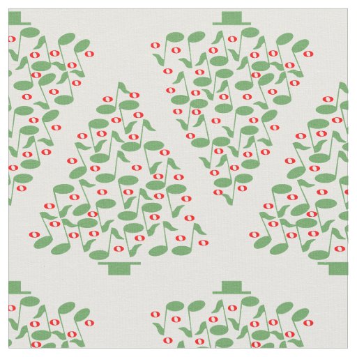 Musical Christmas Trees Fabric