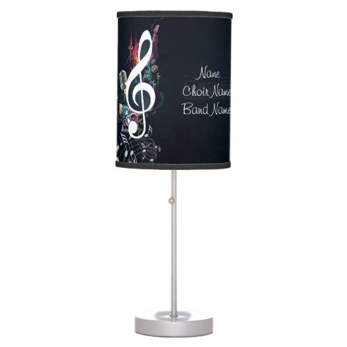 Musical Cleft Note Abstract Table Lamp