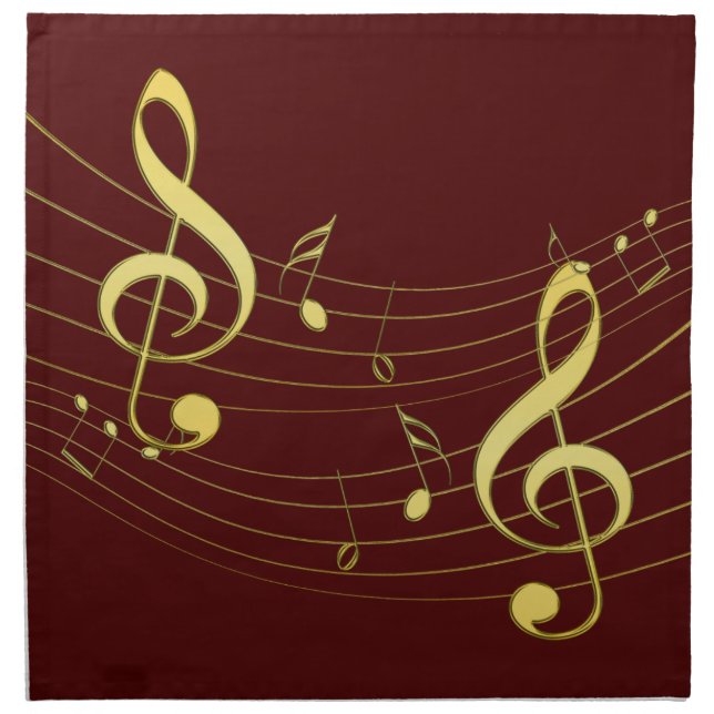 Musical Cloth Napkin (Front)