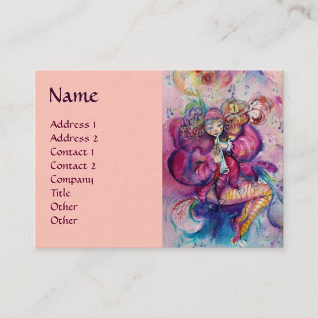 MUSICAL CLOWN BUSINESS CARD (Front)