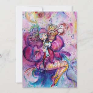 MUSICAL CLOWN ,pink blue