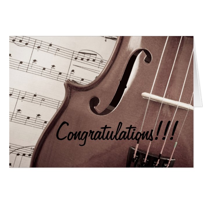 Musical Congratulations Greeting Card