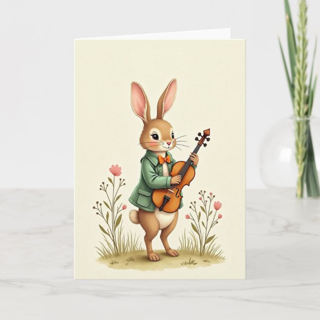 Musical Critter Friend Card (Front)