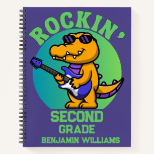 Musical Crocodile Back To School Customized Grade Notebook