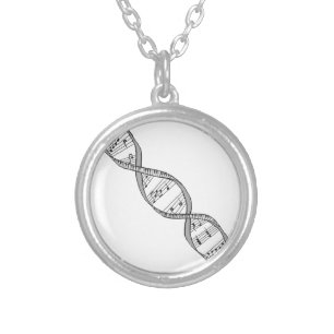 Musical DNA Silver Plated Necklace