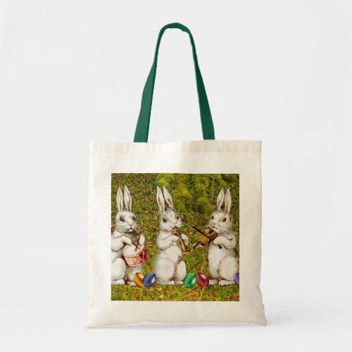Musical Easter Rabbits Tote Bag