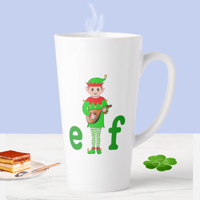 Musical Elf  Latte Mug (Creator Uploaded)
