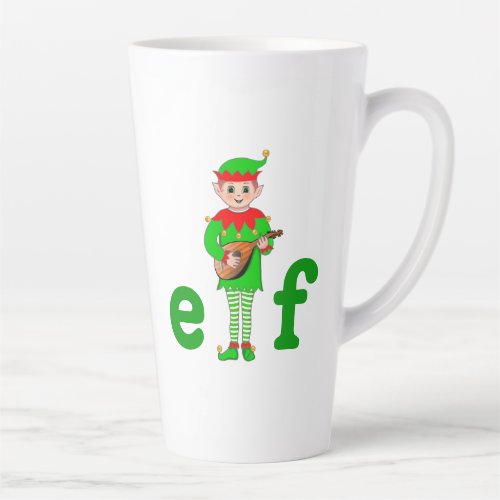 Musical Elf  Latte Mug