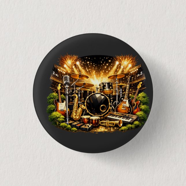 Musical Equipment Button (Front)
