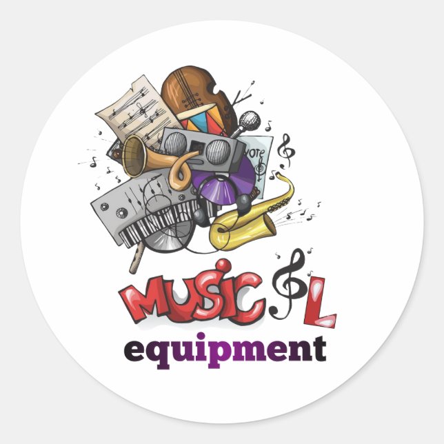 Musical equipment Sticker (Front)