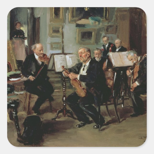 Musical Evening, 1906 Square Sticker (Front)
