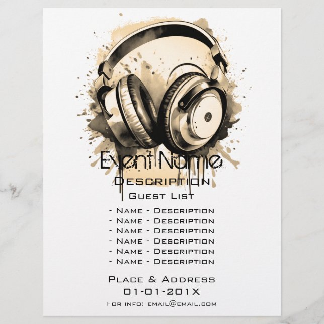 Musical Event Promotion Flyer (Front)