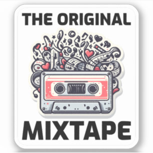 Musical Explosion: '80s Mixtape Magic Sticker