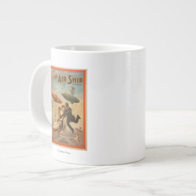 Musical Farce Comedy, The Air Ship Theatre 2 Giant Coffee Mug (Front Left)