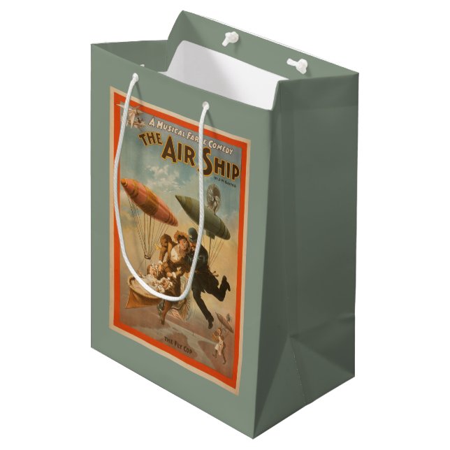 Musical Farce Comedy, The Air Ship Theatre 2 Medium Gift Bag (Front Angled)
