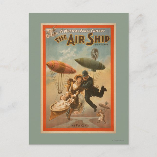 Musical Farce Comedy, The Air Ship Theatre 2 Postcard (Front)