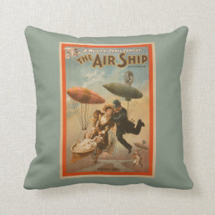 Musical Farce Comedy, The Air Ship Theatre 2 Throw Pillow