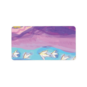 Musical Flying Doves Print your own labels