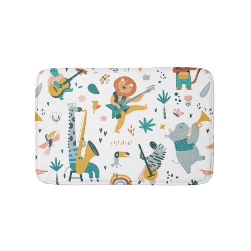 Musical Forest Animals Bath Mat