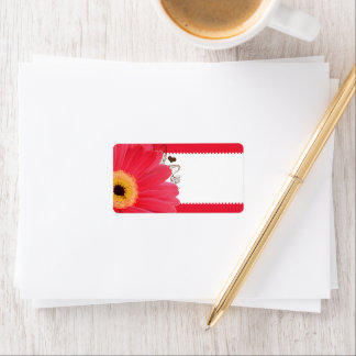 Musical Fuchsia Gerber Daisy Russet Heart Label
