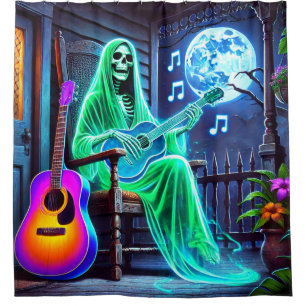 Musical Ghost Shower Curtain