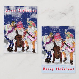Musical Gnomes Christmas Card