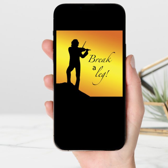 Musical Good Luck, Break a Let, Fiddler, Roof Card (Front Digital)