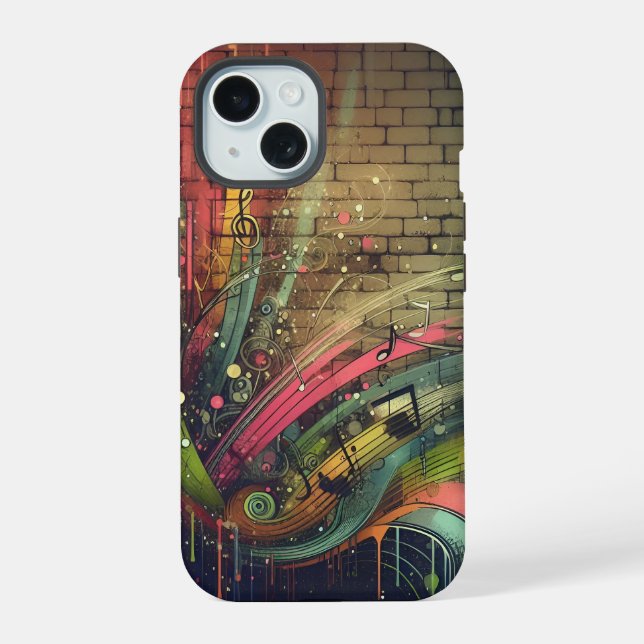 Musical Graffiti Iphone Case (Back)