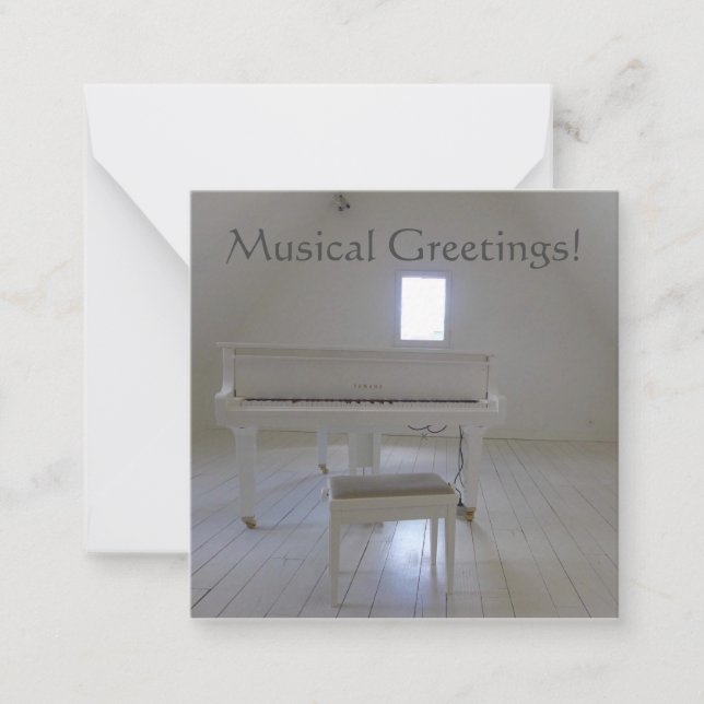 Musical Greetings! Note Card (Front)