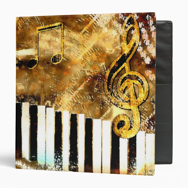 Musical Grunge Avery Binder (Front/Inside)