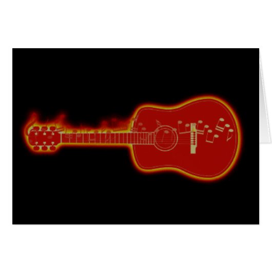 Musical Guitar Cards (Front Horizontal)