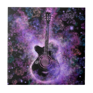 Musical Guitar Ceramic Tile