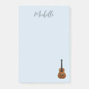 Musical Guitar Elegant Script Typography Post-it Notes