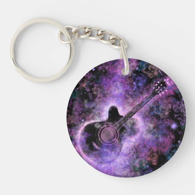 Musical Guitar Keychain Gift (Front)
