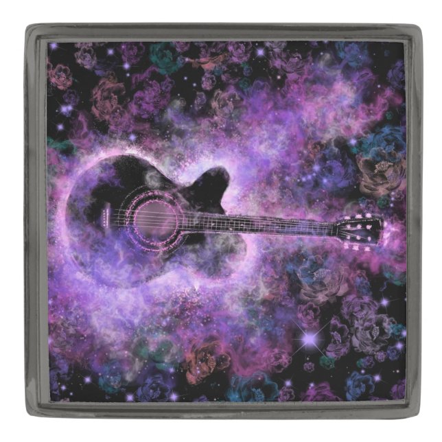 Musical Guitar Lapel Pin (Front)