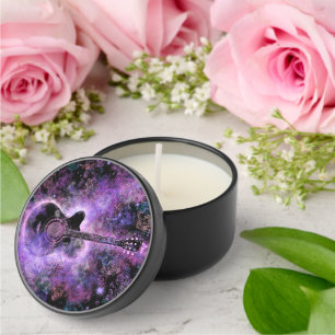 Musical Guitar Mini Candle Favors Romantic Music
