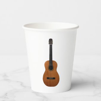 Musical Guitar Paper Cups | Zazzle