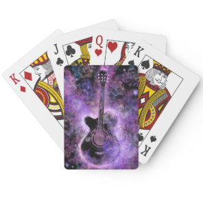 Musical Guitar Playing Cards