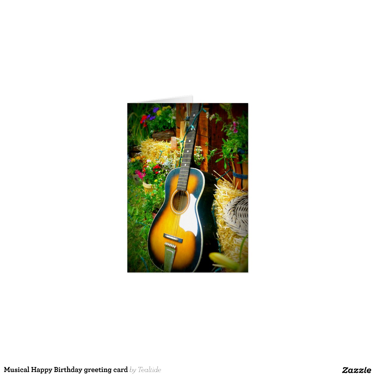 Musical Happy Birthday greeting card | Zazzle