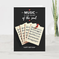 Musical Heart Birthday Card