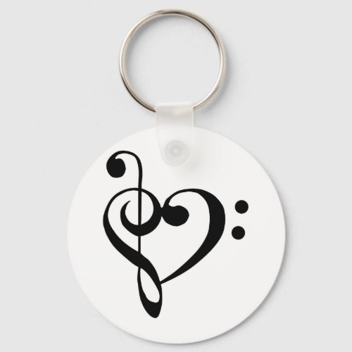 Musical Heart Keychain