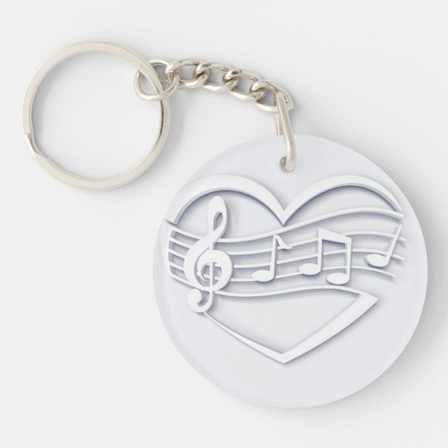 Musical heart keychain (Front)