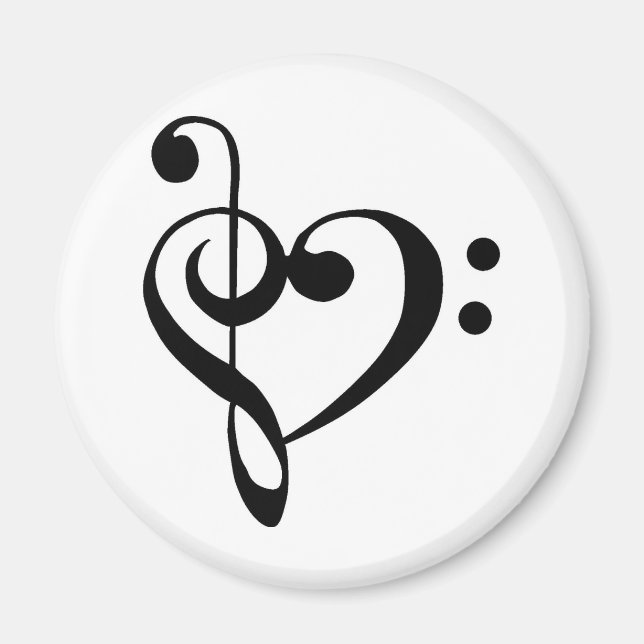 Musical Heart Magnet (Front)