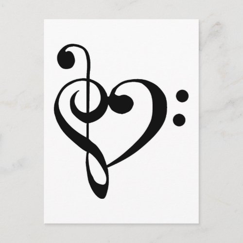 Musical Heart Postcard