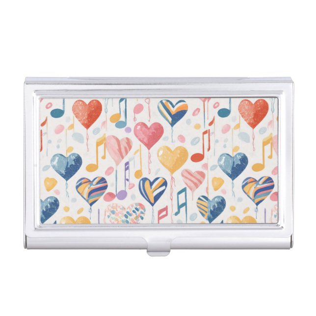 Musical hearts business card case (Front)