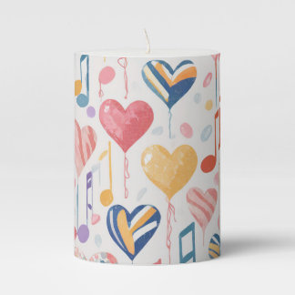 Musical hearts candle