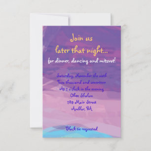MUSICAL HEMSA Bar Bat Mitzvah Party Card