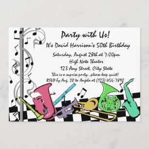 Musical Hip Hop Invite